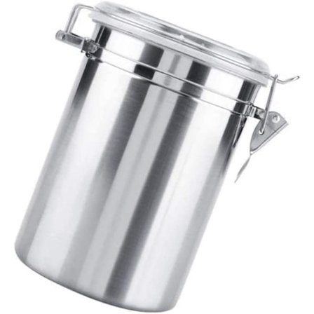 Rostfritt stål lufttät burk, stor kapacitet kaffeförvaring