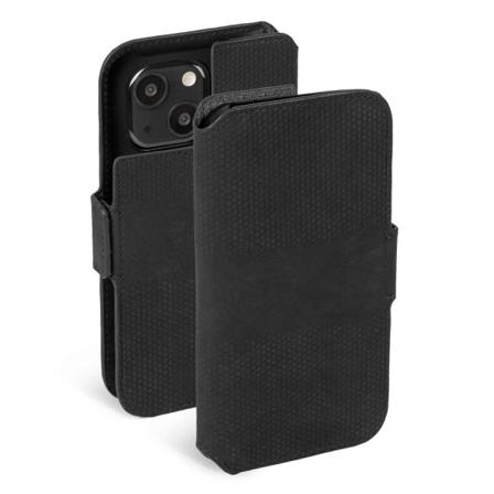 Premium iPhone 13 telefonlommebok / svart - SVENSK DESIGN - EKTE SKINN Svart