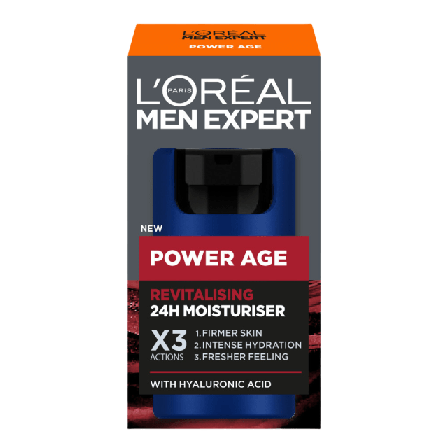 L'Oréal Paris Men Expert Power Age Revitalizing Moisturizer Ansikte Herr 50 ML