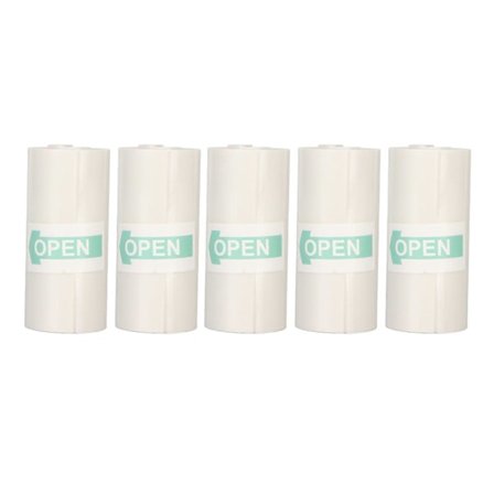 5 Ruller Selvklebende Termisk Papir 5,6 cm Langt 2,5 cm Bredt Utskrift Gjennomsiktig Termisk Klistremerkepapir for Fotodokumenter Nettsider