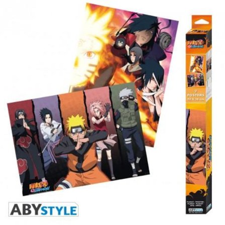 NARUTO SHIPPUDEN - Set 2 Chibi Posters - Groups