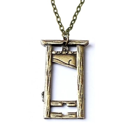 Necklace - Guillotine - Bronze - Chain