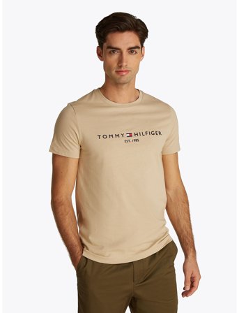Tommy Hilfiger Tommy Logo Tee - Beige - M