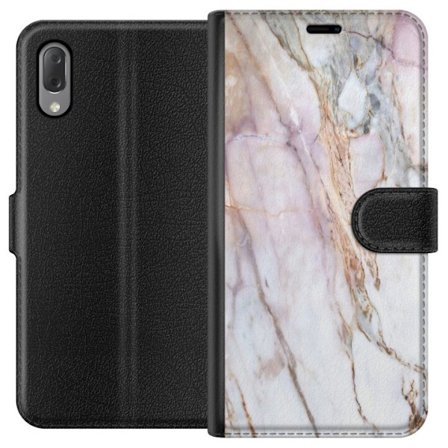 Kompatibelt Plånboksfodral till Sony Sony Xperia L3 Marmor