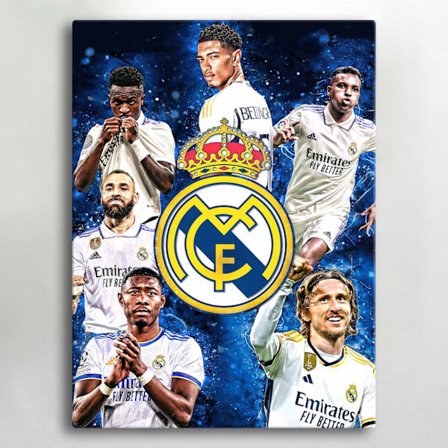 Kangastaulu / Taulu - Real Madrid - 40x30 cm - Canvas