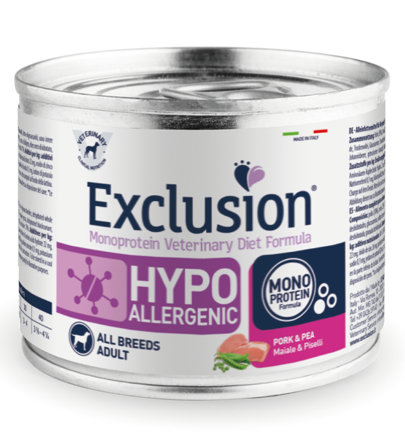 Exclusion Veterinary Diet Formula Hypoallergenic Per Cani