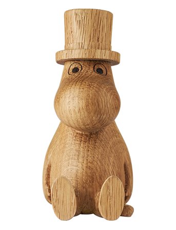 Dsignhouse Moomin Moominpappa Oak Figurine Made By Hand - 10 CM