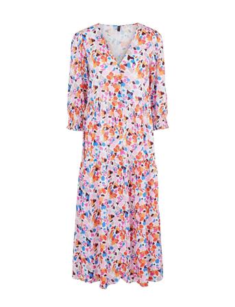 Alira 3/4 Long Dress S. Noos Maxikjole Festkjole Rosa YAS*Betinget Tilbud