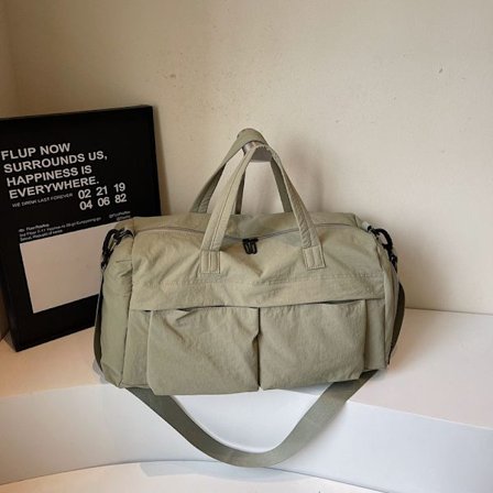 Sports Gym Bag For Travel Duffel Bag, Med Skokammer, Weekend Holiday Carry (Grønn)