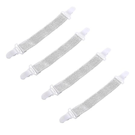 4 st/set Nylon Elastiskt Band Lakan Fix Spänne Starka Plastklämmor Hållare Säng