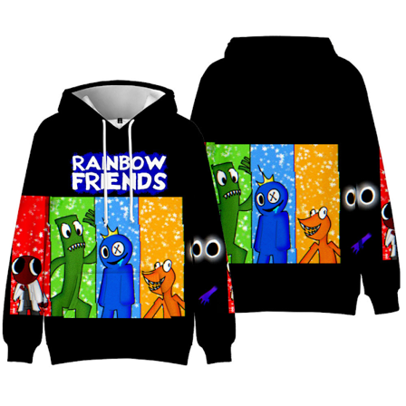 Roblox Rainbow Friends Barnkläder Vinter Hoodie Tröja B