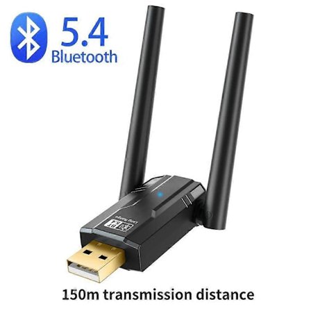 150M USB Bluetooth 5.4 -sovitin PC-kaiuttimelle Langaton hiiri Näppäimistö Langaton äänivastaanotin Lähetin Ilman ohjainta Win8.1/10/11:lle