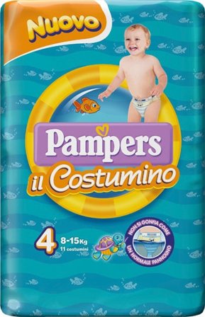 Pampers il Costumino Taglia 4-5 (8-15 kg) 11 Pezzi