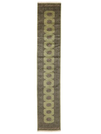 Pakistan Bokhara 2Ply Rug 80X425 Runner Dark Yellow/Brown Wool, Pakistan