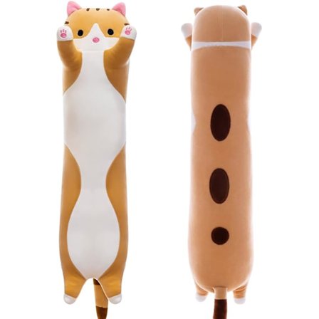 Lang Kat Plys Pude, Kat Plysdyr Kropspude Lang Kast