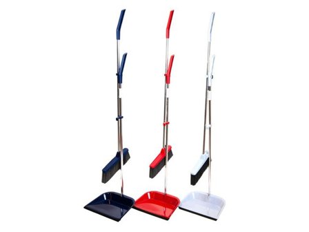 NORDEX Sopset, sopskyffel och kvast, olika sorterade färger - Lyreco - Städ och hygien - Borstar och levanger - Sopset