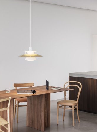 PH 5 taklampe Ø50 - messing