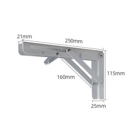 Heavy Duty Hyllebraketter Støttebenkbrett HVIT 10INCH