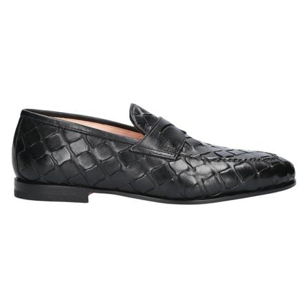Santoni Instappers , Zwart , Heren , Maat: 40 EU Instappers & Slip ons