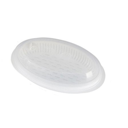 Kitchen Craft Mikrovågsugns Ångkokare för Fisk - Plastbehållare för Mikrovågsugn