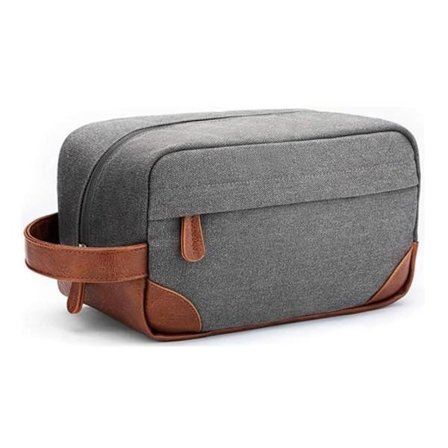 (Grå) Toilet taske - Bærbar - Nylon - Grå - Herre