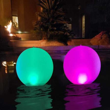 2-pack Flytande Poollampor Ip68 Vattentät 40cm Färg
