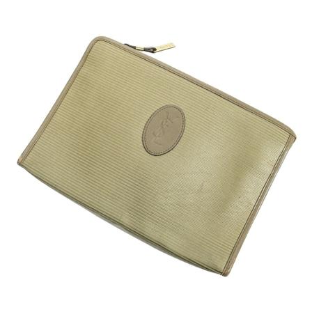 Yves Saint Laurent Vintage, Pre-owned Clutch Bag Beige, Dames, Maat:ONE Size