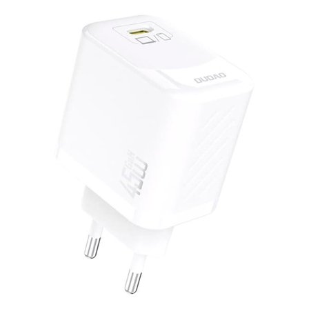 Dudao GaN USB-C-väggladdare 45 W – Vit
