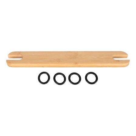 Høj stol fodstøtte Justerbar højde Forhindre glid Baby højstole Pedal Bambus Træ Fodstøtte Høj stol tilbehør