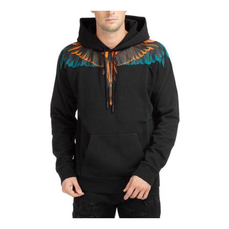 Marcelo Burlon Icon Wings Hoodie , Zwart , Heren , Maat: XL