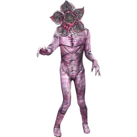 Demogorgon Kostyme Stranger Monster Halloween Cosplay Antrekk For Barn Pink 9-10 Years