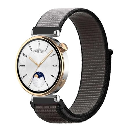 18MM Sport Nylon Loop Band för Xiaomi Mi Smart Watch Armband Dam Armband För Garmin Vivoactive 4S/Venu 2s Correa Armband Iron anchor ash