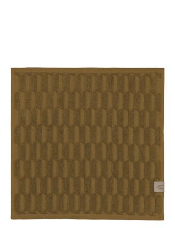 Geo Fingertip Towel, 3Pack Home Textiles Bathroom Textiles Towels & Bath Towels Face Towels Brun Mette Ditmer