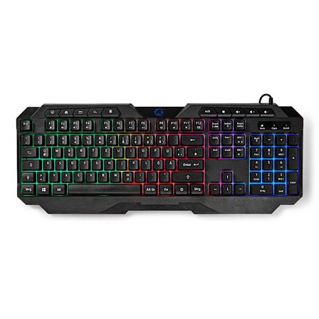 Wired Gaming Keyboard | USB Type-A | Membrane Nøgler | LED | QWERTZ | DE layout | USB Drevet | Strømkabellængde: 1.30 m | Multimedia