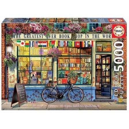 5000 brikker puslespil DEN BEDSTE BOGHANDEL I VERDEN - EDUCA - Livsscene - Multicolor