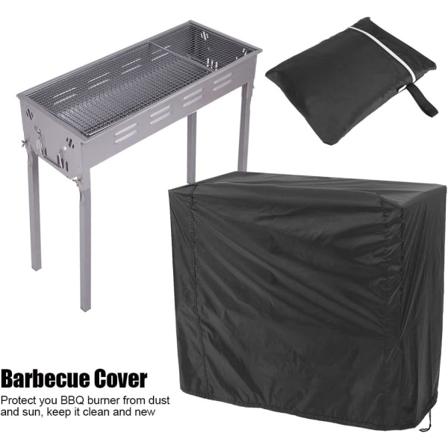 170*61*117cm Grilldække Sort, Anti-UV/Vandafvisende/Fugtsikker