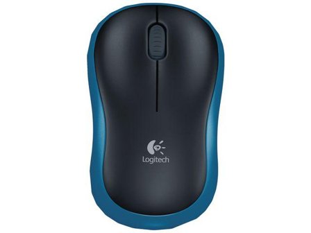 Logitech M185 - mus - 2.4 GHz - blå
