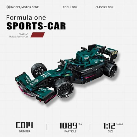 Bygning klodser F1 Formel Fjernbetjening Kontrol Super Racing Bil Moc Bricks RC Teknisk Model Legetøj