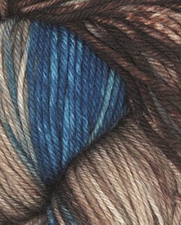 Garn Meditating in Mumbai 100g Blå/beige - Bæstmor