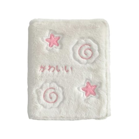 Plysj Fotoalbum 3-Tommers Kpop Fotokort Oppbevaringsholder 6-Hulls Perm Mini Kort Kjendis Idol Foto Bilde Samlingsbok