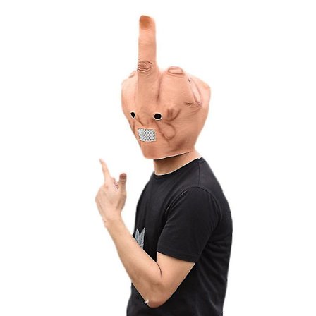 Vertikal Mittfinger Mask Halloween