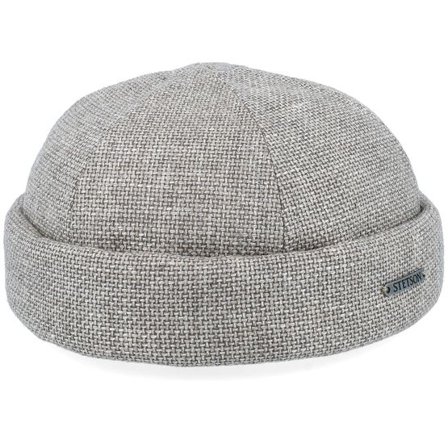 Stetson - Grå docker Beanie - Virgin Wool/Linen Docker @ Hatstore