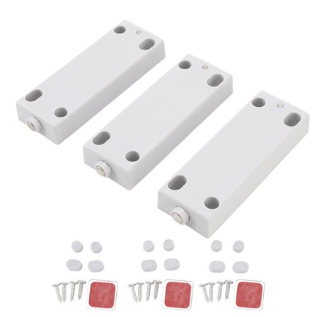 3 kpl Säädettävä Magneettinen Kosketus Avautuva Salpa Laatikkoon ja Vaatekaappiin 30‐50N Kaapin Ovi