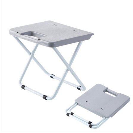 Bärbar hopfällbar pall i plast, minivariant, hopfällbar stol, utomhusresor, strand, fiske, grillning, camping