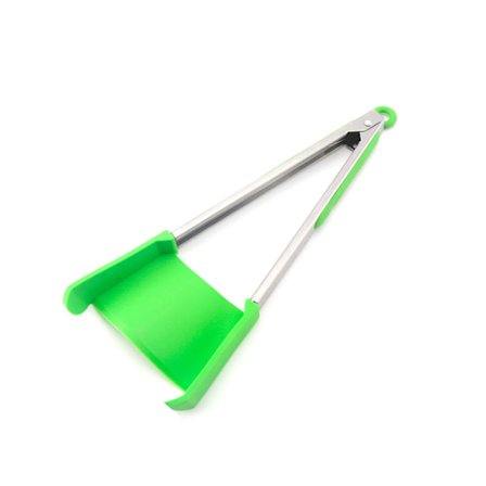 2 in 1 -lastalla ja pihdit, keittiöpihdit, silikonipihtävät Airfryeriin, lämmönkestävällä ruostumattomasta teräksestä valmistetulla kehyksellä, 