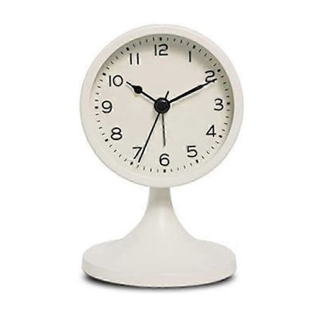 Nordisk Metal Rund Vækkeur, Vintage Stille Bordur, Studerende Sengelampe Vækkeur, Rumindretning, Boligindretning B