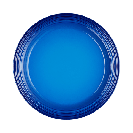 Le Creuset Middagstallrik Signature stengods 27cm Azure Blue Serveringstillbehör Blå 27 CM