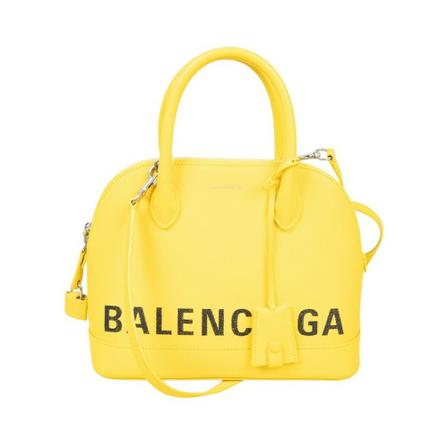 Balenciaga Vintage, Pre-owned Leather Ville Geel, Dames, Maat:ONE Size,Canvas