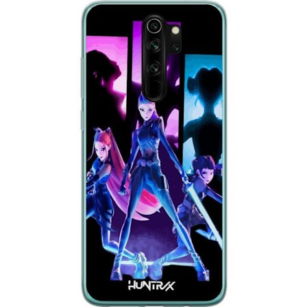 Kompatibelt Mobildeksel til Xiaomi Xiaomi Redmi Note 8 Pro Futuristisk jente gruppe illustrasjon med neonlys og sterke farger i sci-fi estetikk