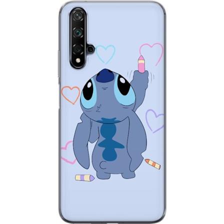 Huawei nova 5T Genomskinligt Skal Stitch rita